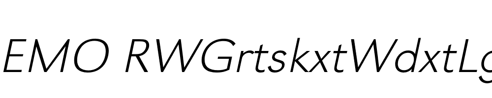 FSP DEMO RWGrtskxtWdxtLg Italic