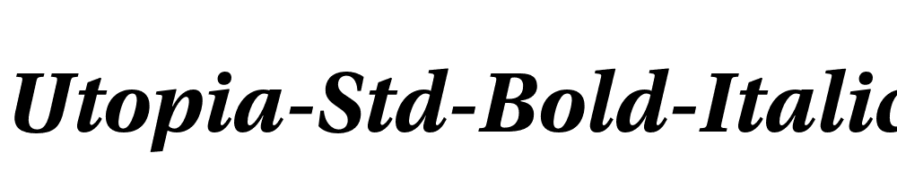 Utopia-Std-Bold-Italic