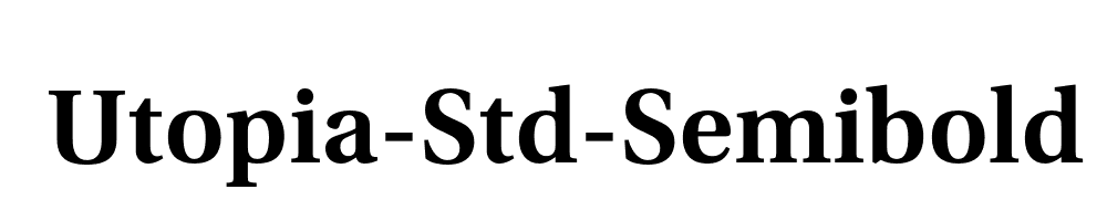 Utopia-Std-Semibold