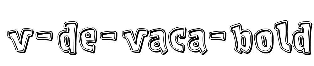 V De Vaca Bold