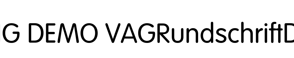  DEMO VAGRundschriftDLig Regular