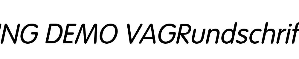  DEMO VAGRundschriftDLig Italic