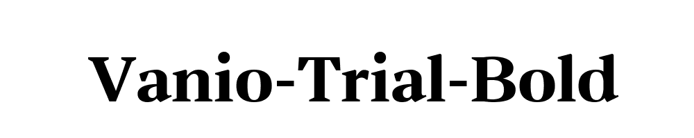 Vanio-Trial-Bold