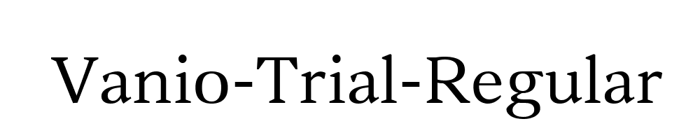 Vanio-Trial-Regular