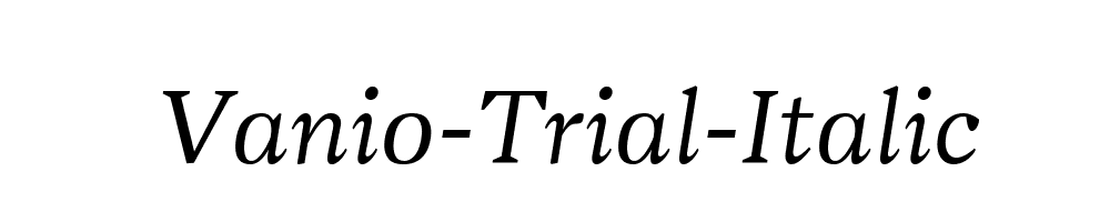 Vanio-Trial-Italic