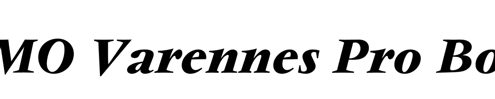 FSP DEMO Varennes Pro Bold Italic