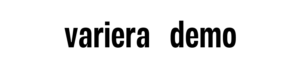 Variera Demo