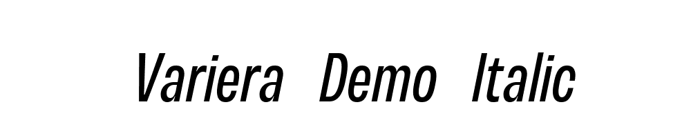 Variera-Demo-Italic