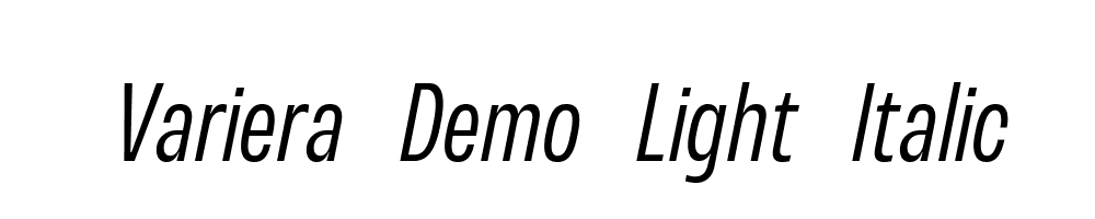 Variera-Demo-Light-Italic