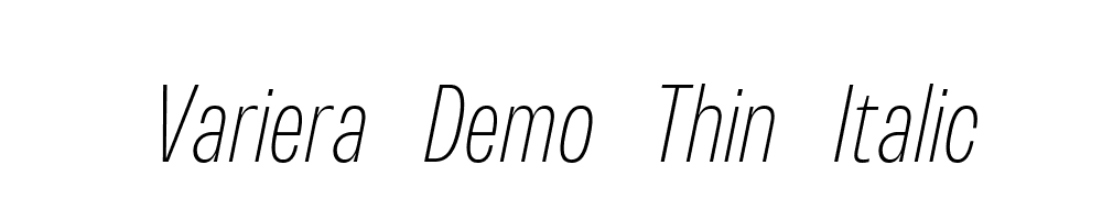 Variera-Demo-Thin-Italic