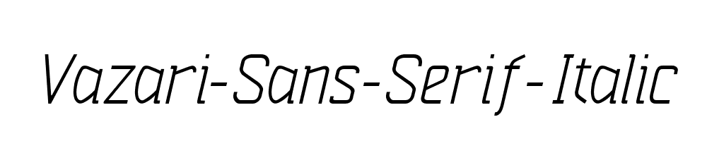 Vazari-Sans-Serif-Italic