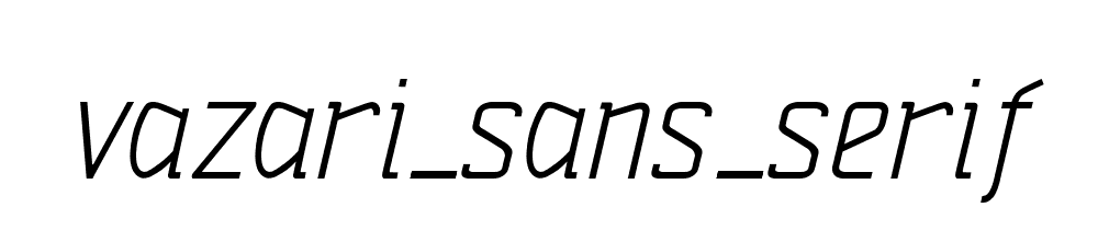 Vazari_sans_serif