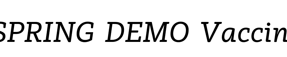  DEMO Vaccine Italic