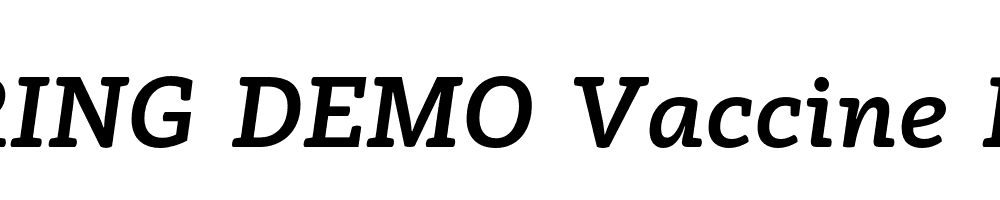  DEMO Vaccine Bold Italic