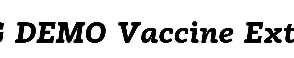  DEMO Vaccine Extra Bold Italic