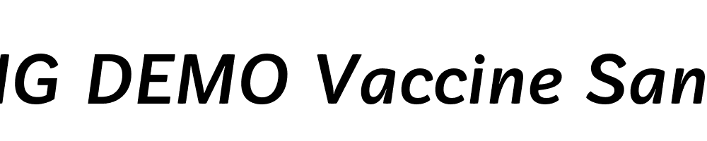  DEMO Vaccine Sans Bold Italic