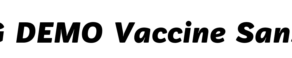  DEMO Vaccine Sans Black Italic