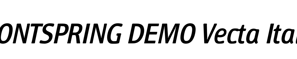  DEMO Vecta Italic