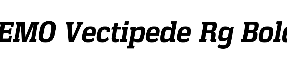 FSP DEMO Vectipede Rg Bold Italic