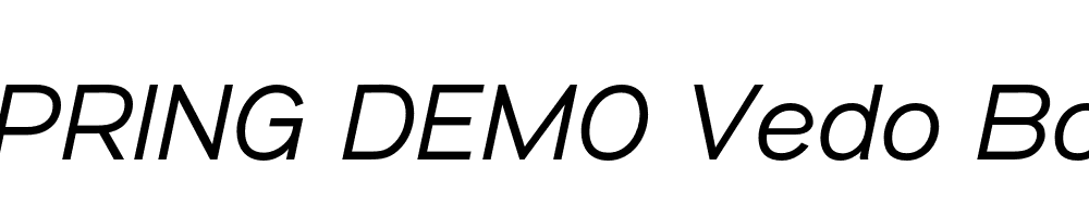  DEMO Vedo BookItalic