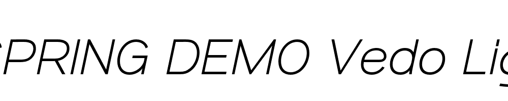  DEMO Vedo LightItalic