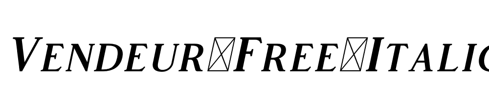 Vendeur-Free-Italic