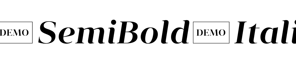 Vendura-SemiBold-Italic-Demo