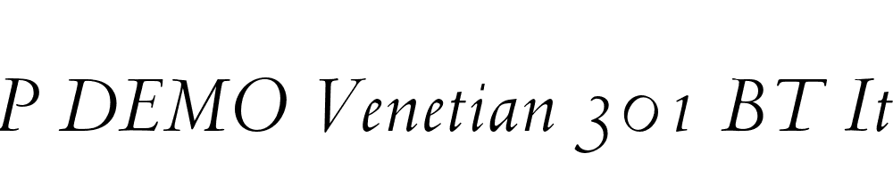 FSP DEMO Venetian 301 BT Italic