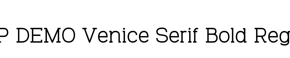 FSP DEMO Venice Serif Bold Regular