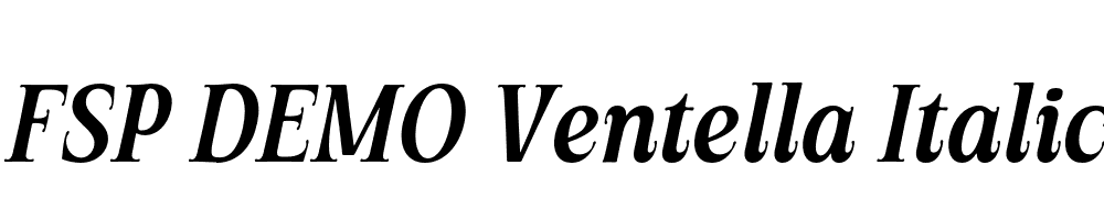 FSP DEMO Ventella Italic