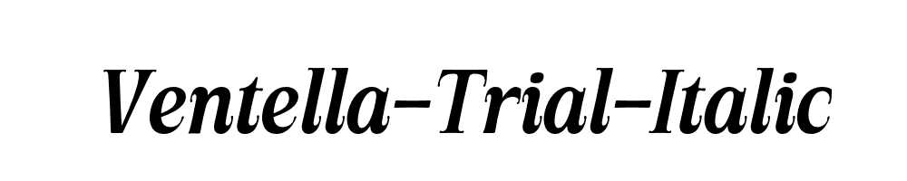 Ventella-Trial-Italic