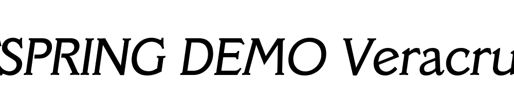  DEMO Veracruz Italic