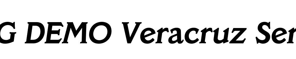  DEMO Veracruz Serial Bold Italic