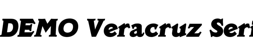  DEMO Veracruz Serial Heavy Italic