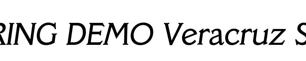  DEMO Veracruz Serial Italic