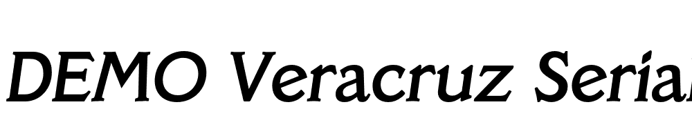  DEMO Veracruz Serial Medium Italic