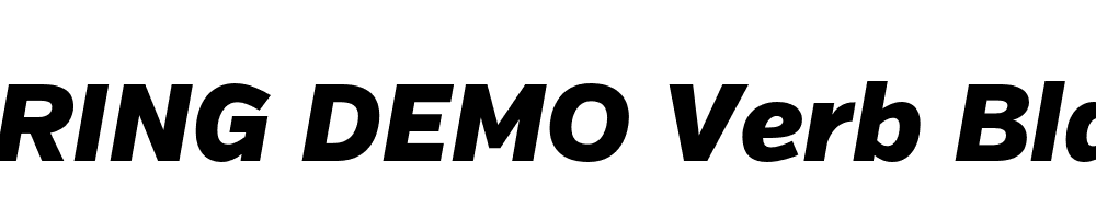  DEMO Verb Black Italic