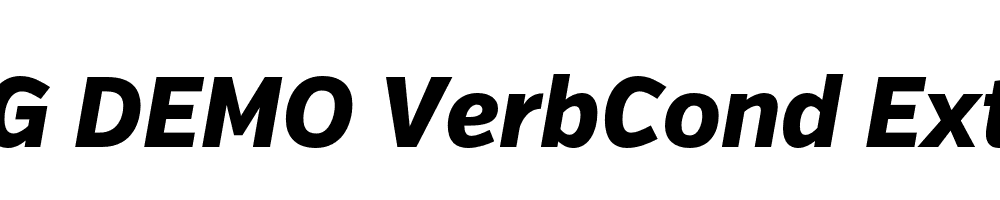  DEMO VerbCond Extrabold Italic