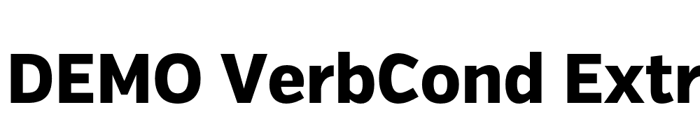  DEMO VerbCond Extrabold Regular