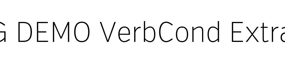  DEMO VerbCond Extralight Regular