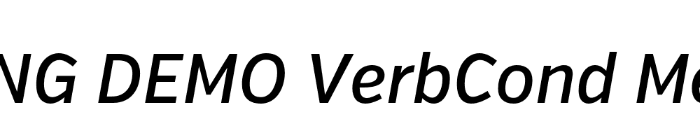  DEMO VerbCond Medium Italic