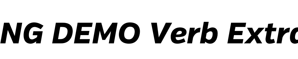  DEMO Verb Extrabold Italic