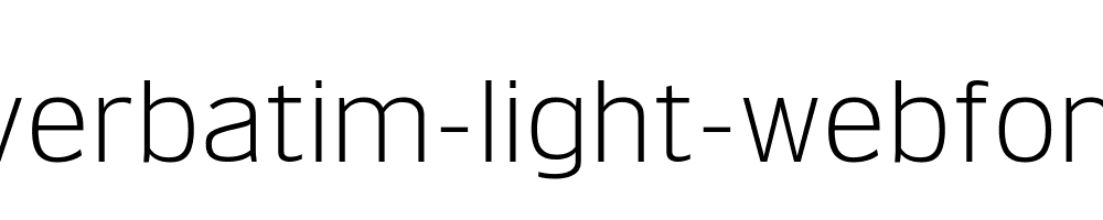 verbatim-light-webfont