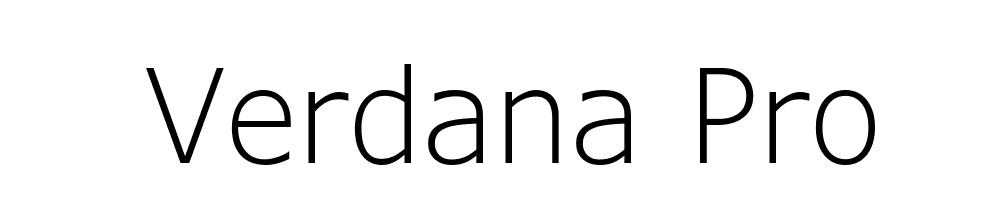 Verdana Pro