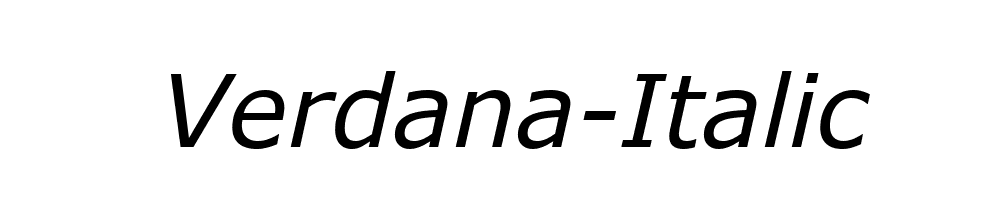 Verdana-Italic