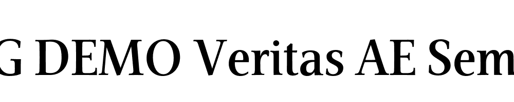  DEMO Veritas AE SemiBold Regular