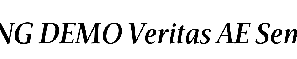  DEMO Veritas AE SemiBold Italic