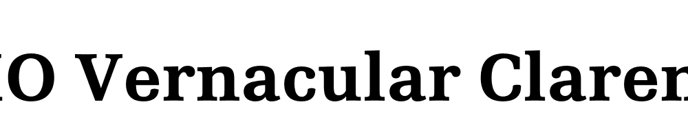 FSP DEMO Vernacular Clarendon Bold