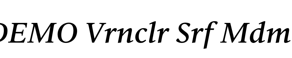 FSP DEMO Vrnclr Srf Mdm Italic