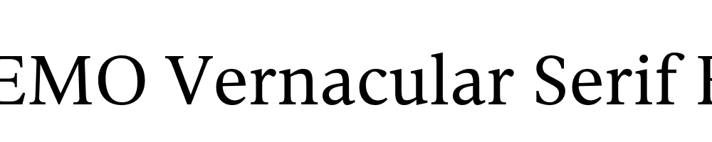 FSP DEMO Vernacular Serif Regular